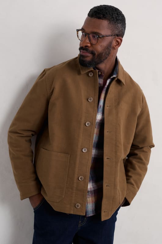 mens ivo brushed cotton worker jacket