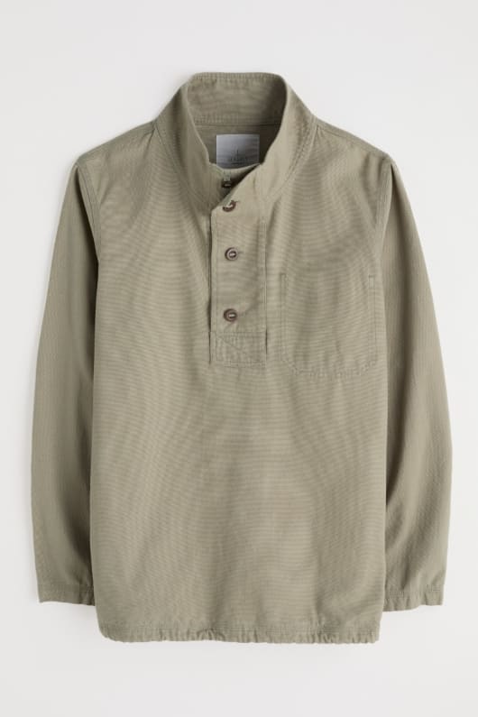 mens clay stone organic cotton pullover smock