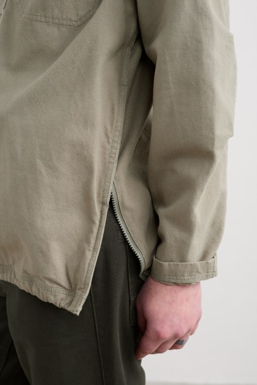 mens clay stone organic cotton pullover smock