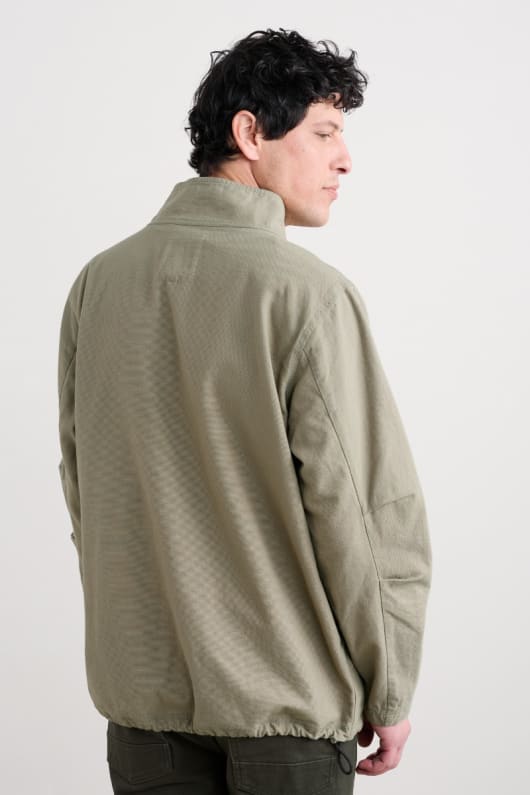 mens clay stone organic cotton pullover smock