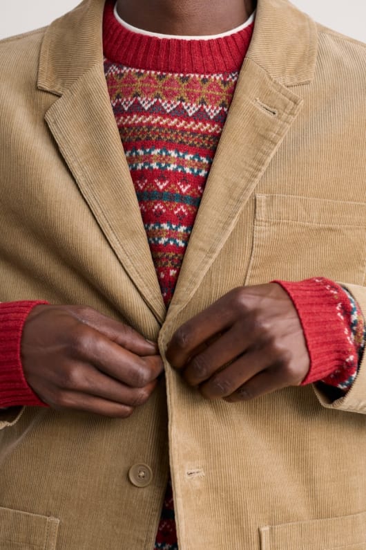 mens plantsman cord blazer