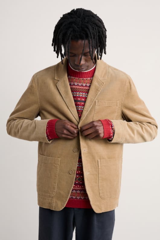mens plantsman cord blazer