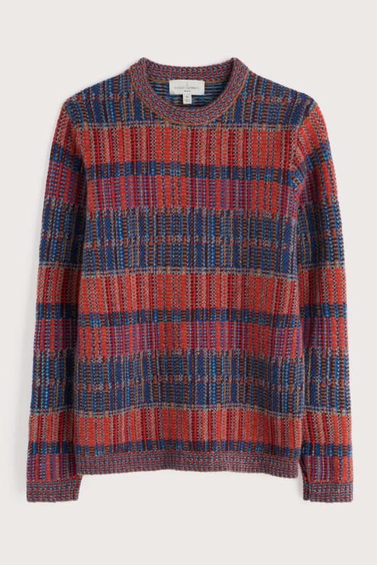 mens polkirt check jumper
