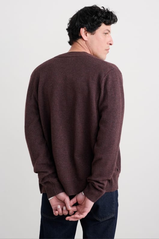 mens cleer lambswool blend cardigan