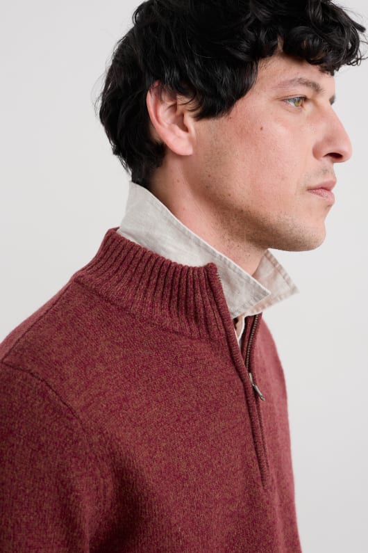 mens reefpoint half zip jumper