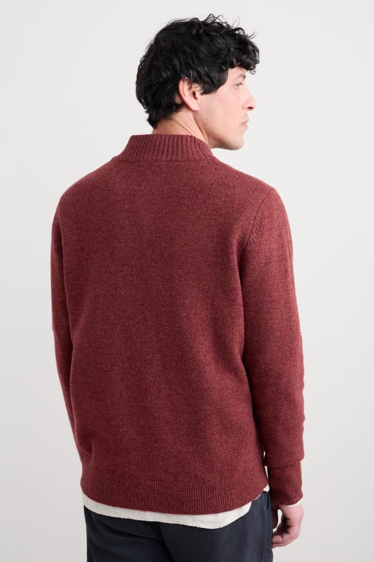 mens reefpoint half zip jumper