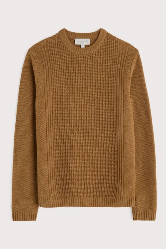 mens porthcew textured jumper