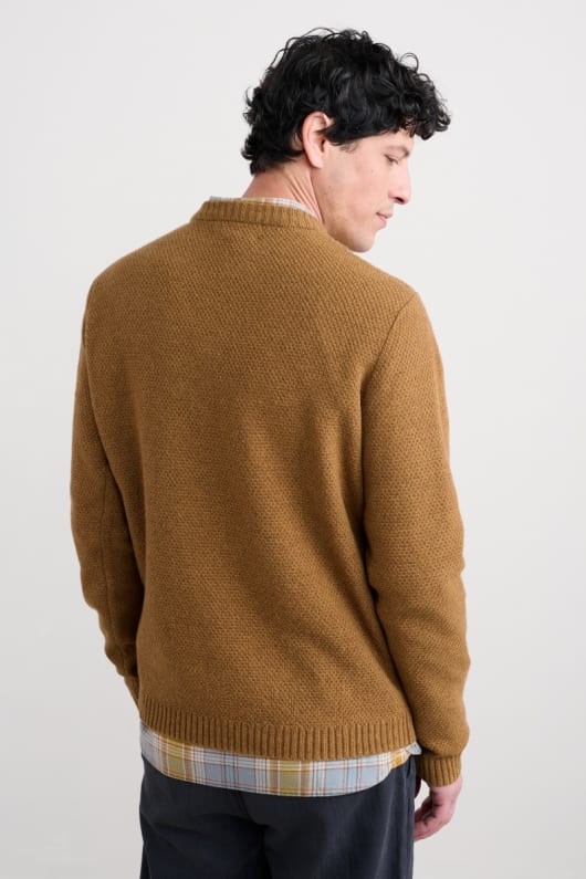 mens porthcew textured jumper