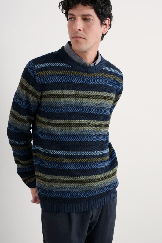 mens tynwen striped jumper
