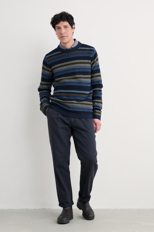 mens tynwen striped jumper