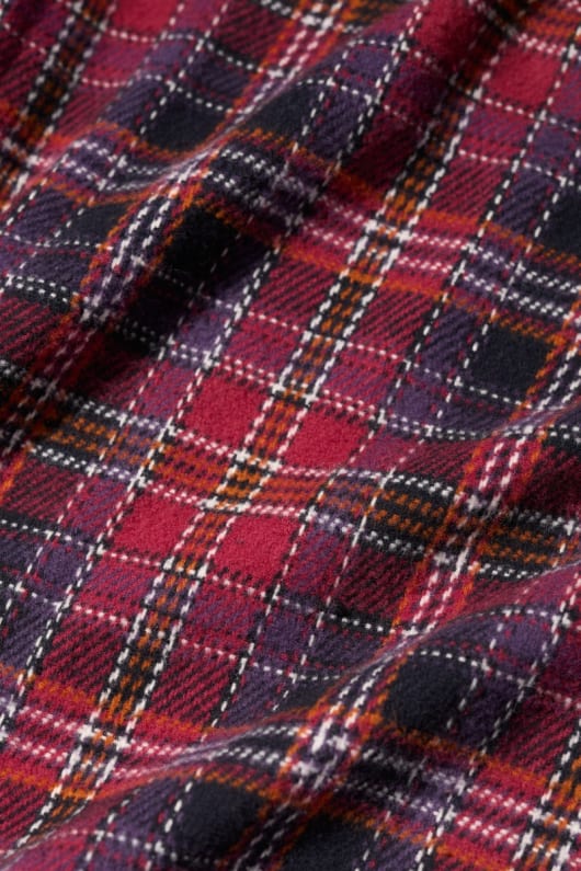 mens deckhand checked flannel robe