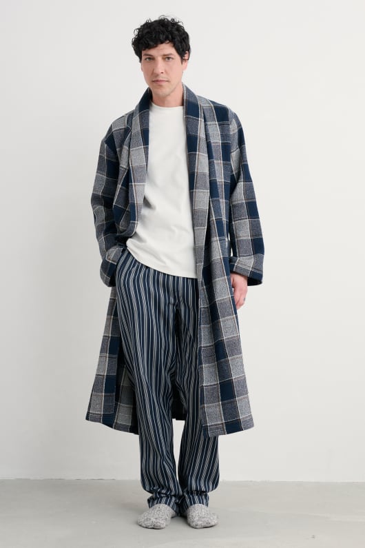 mens lowarn organic cotton robe