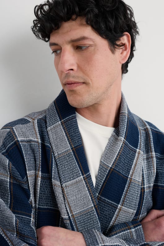 mens lowarn organic cotton robe