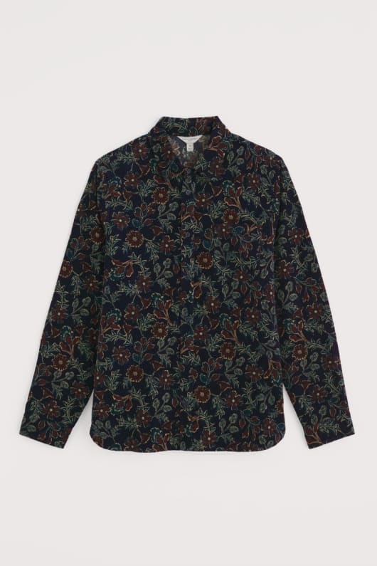 mens shoreman printed cord shirt