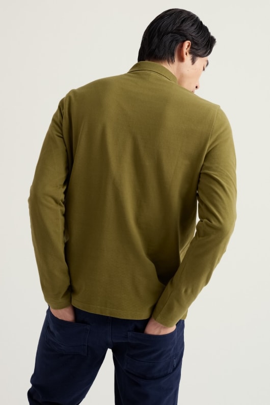 mens balefire long sleeve polo