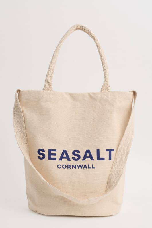 canvas seasalt logo tote bag