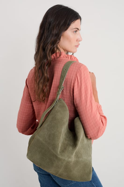 annet suede shoulder bag