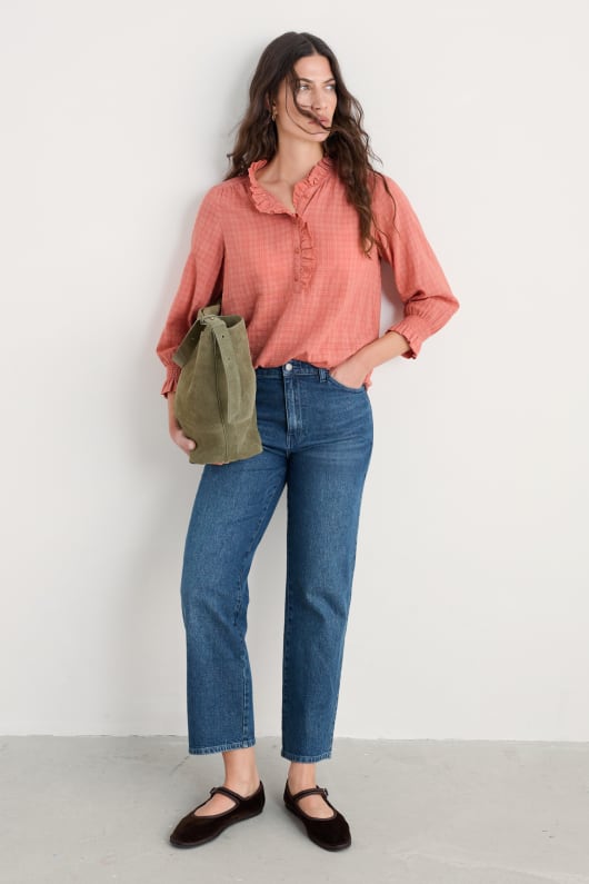 annet suede shoulder bag