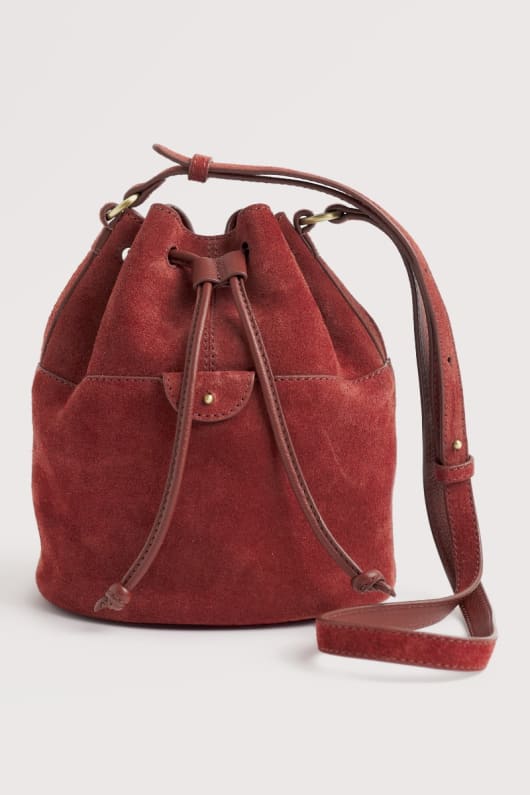 mor tide suede bucket bag