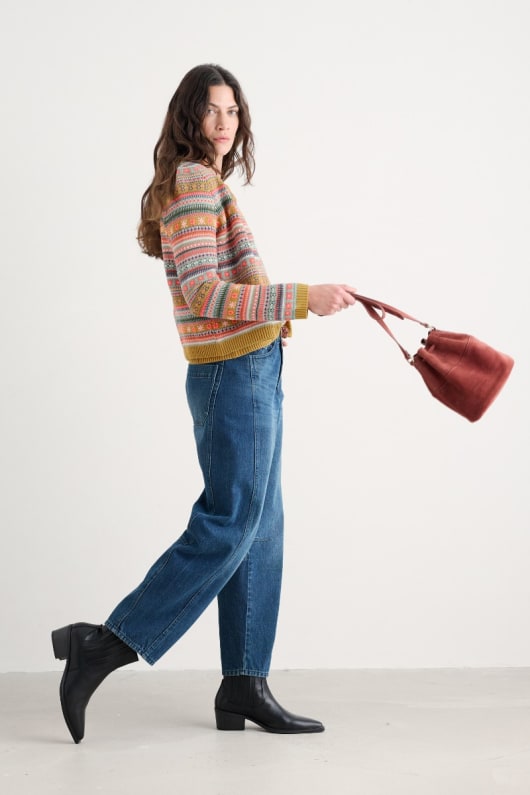 mor tide suede bucket bag