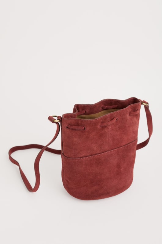 mor tide suede bucket bag