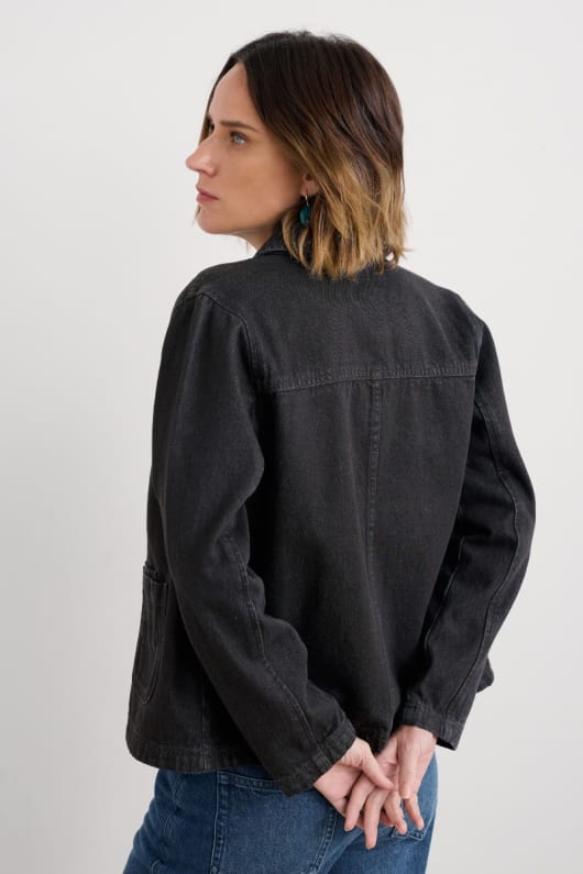 reading rocks denim jacket