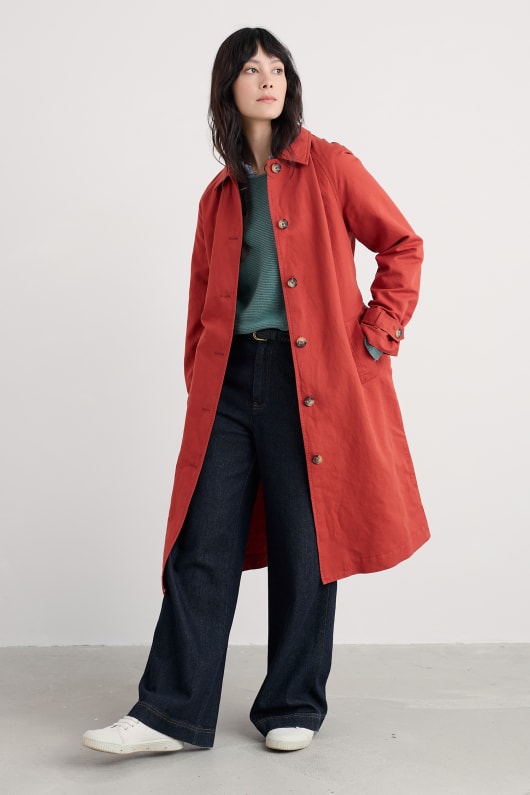 boscastle organic cotton mac