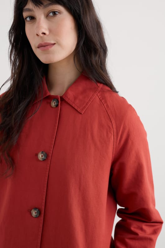 boscastle organic cotton mac