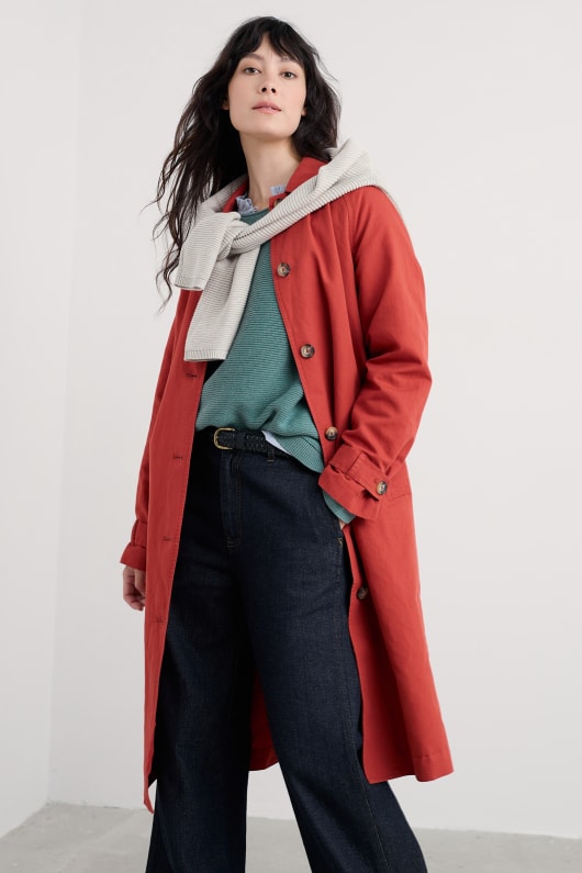 boscastle organic cotton mac