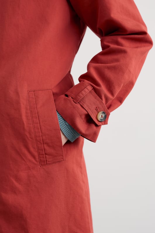 boscastle organic cotton mac