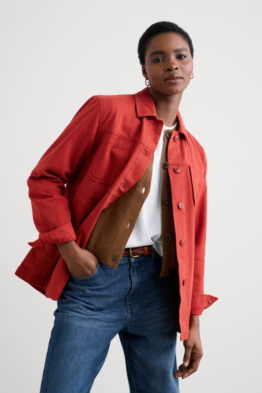 long field organic cotton worker jacket