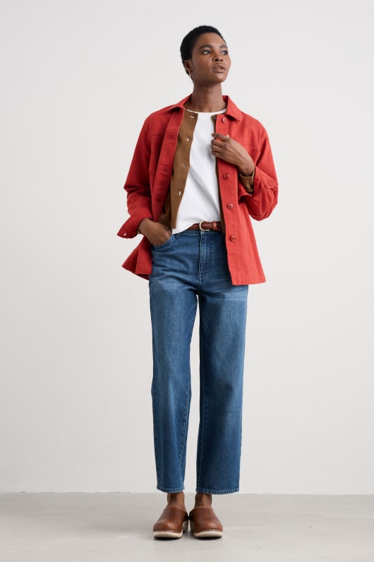long field organic cotton worker jacket