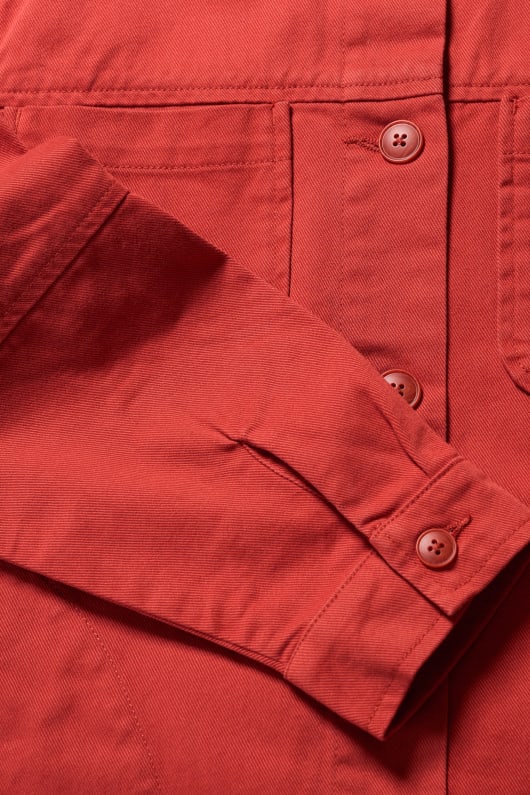 long field organic cotton worker jacket