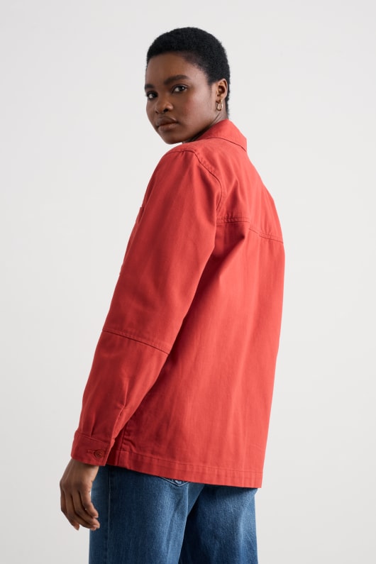 long field organic cotton worker jacket