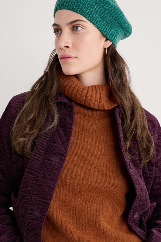 incoming tide quilted cord jacket