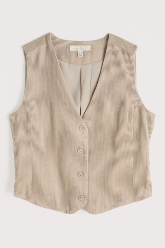 pinpoint fitted corduroy waistcoat