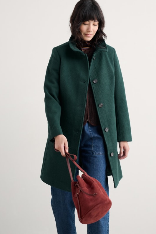 coasting funnel neck coat