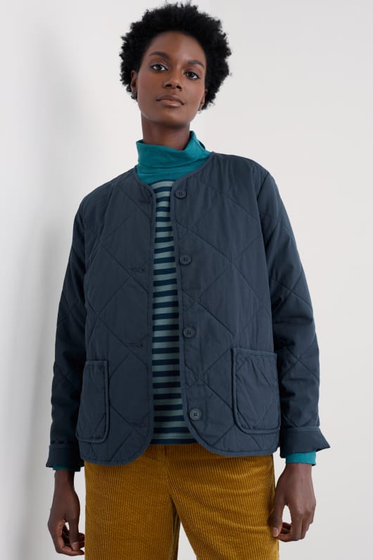 swift barn organic cotton quilted jacket