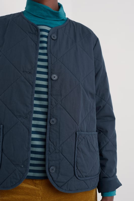 swift barn organic cotton quilted jacket