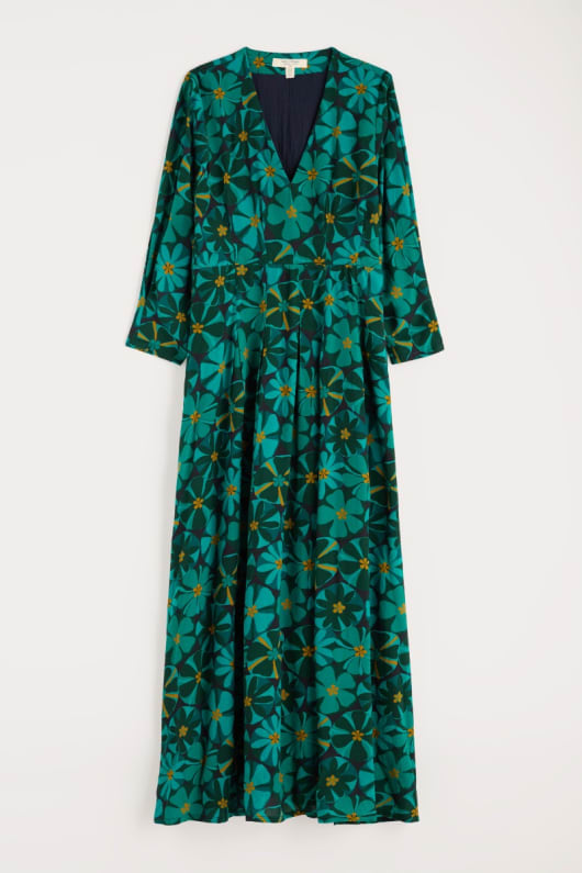 etta printed above-ankle dress