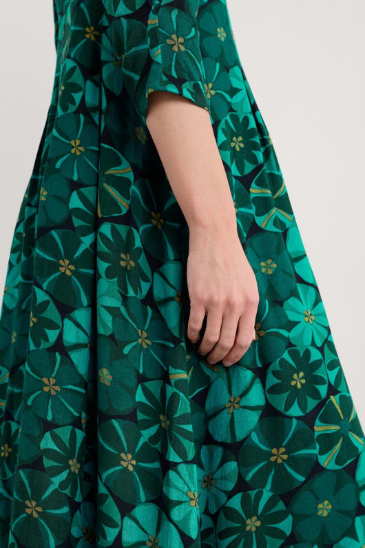 etta printed above-ankle dress