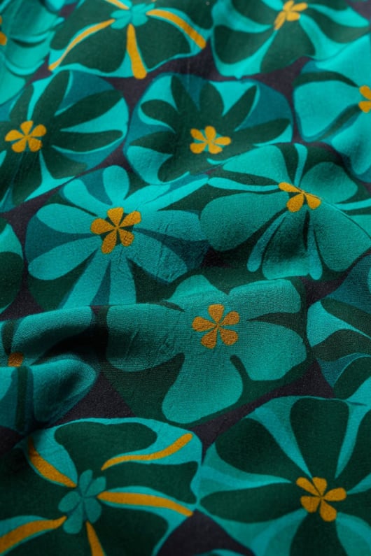 etta printed above-ankle dress