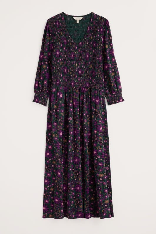 sea sound jersey v-neck midi dress