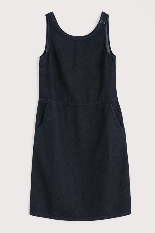 salt weave knee length pinafore