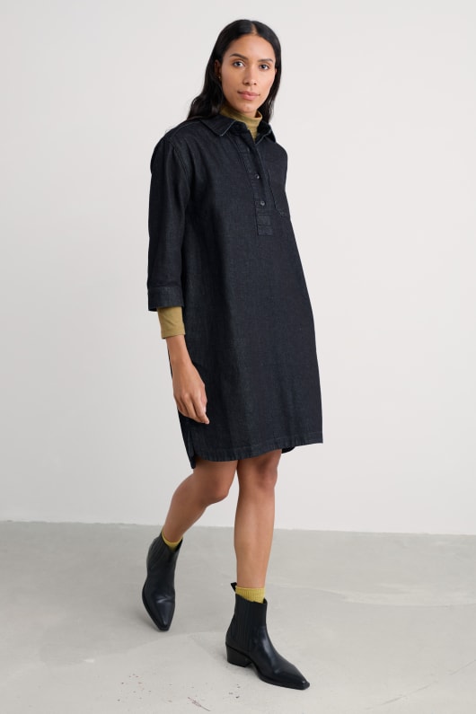 guidebook denim shirt dress