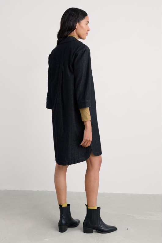 guidebook denim shirt dress