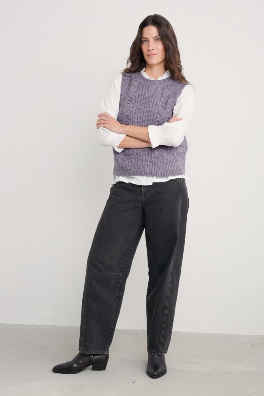 gwenver barrel leg jeans