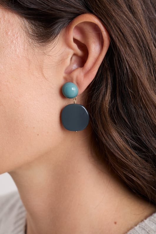 torch lily drop earrings