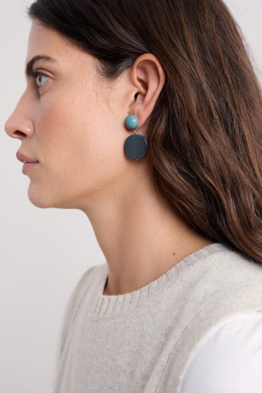 torch lily drop earrings