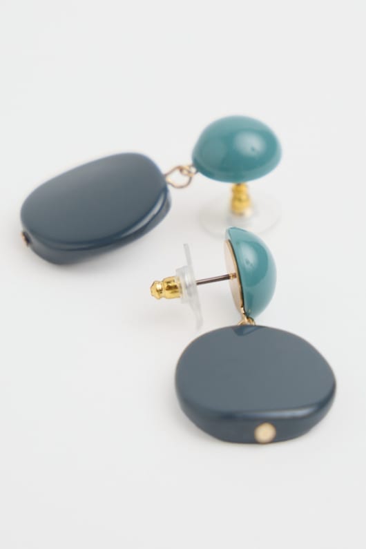torch lily drop earrings